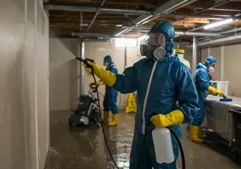 Basement Sanitization and Antimicrobial Treatment process in Ripley County, MO