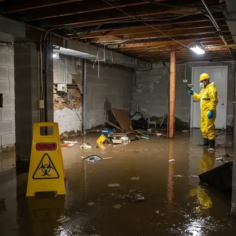 Flooded Basement Electrical Hazard in Ripley County, MO Property